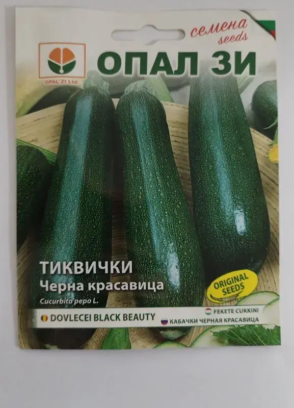 Тиквички Черна красавица 5 г Опал ЗИ